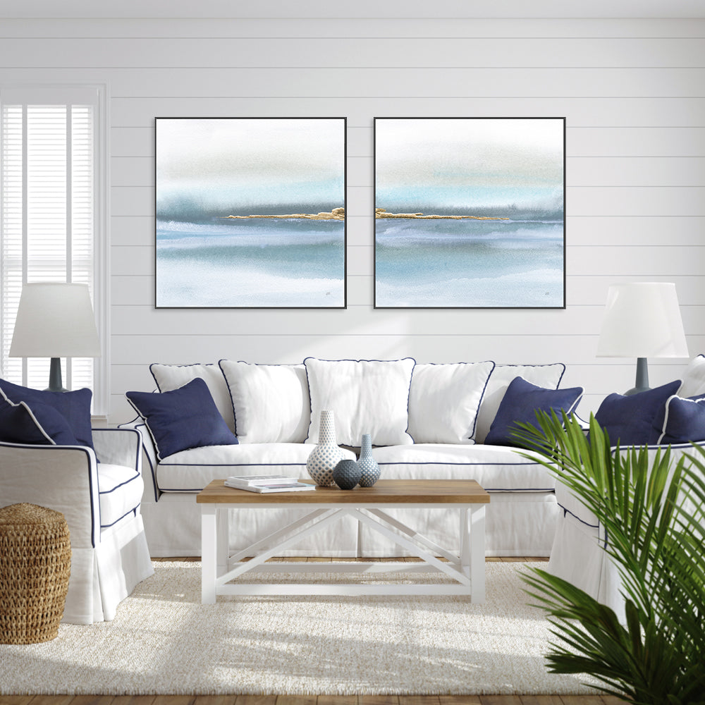 wall-art-print-canvas-poster-framed-Blue Earth, Style A & B, Set Of 2 , By Chris Paschke-GIOIA-WALL-ART