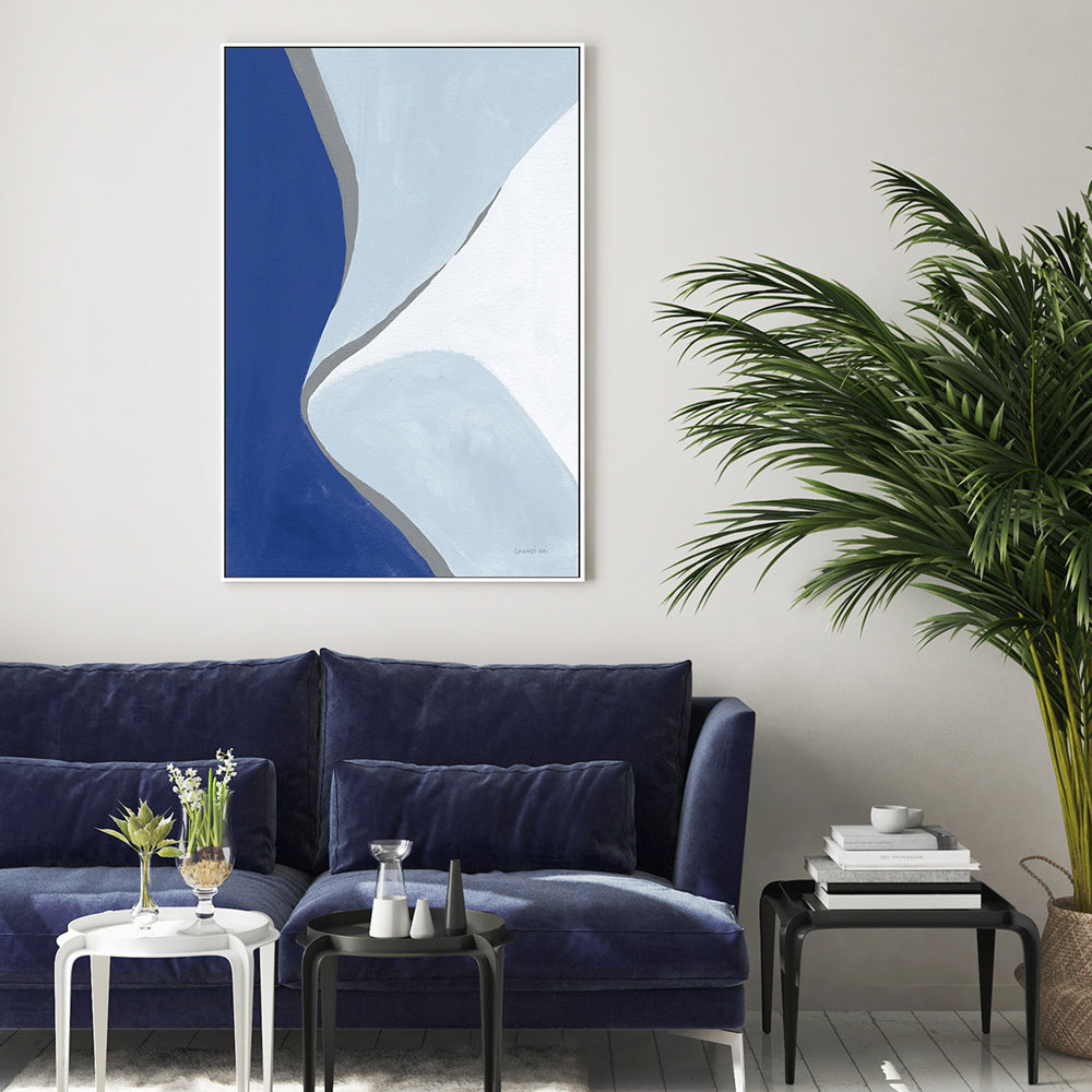 wall-art-print-canvas-poster-framed-Blue Electric, Style A , By Danhui Nai-GIOIA-WALL-ART