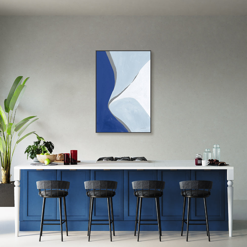 wall-art-print-canvas-poster-framed-Blue Electric, Style A , By Danhui Nai-GIOIA-WALL-ART