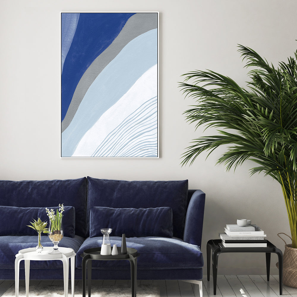 wall-art-print-canvas-poster-framed-Blue Electric, Style B , By Danhui Nai-GIOIA-WALL-ART