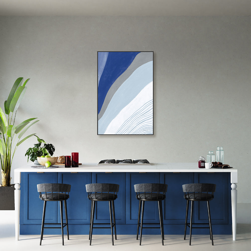 wall-art-print-canvas-poster-framed-Blue Electric, Style B , By Danhui Nai-GIOIA-WALL-ART