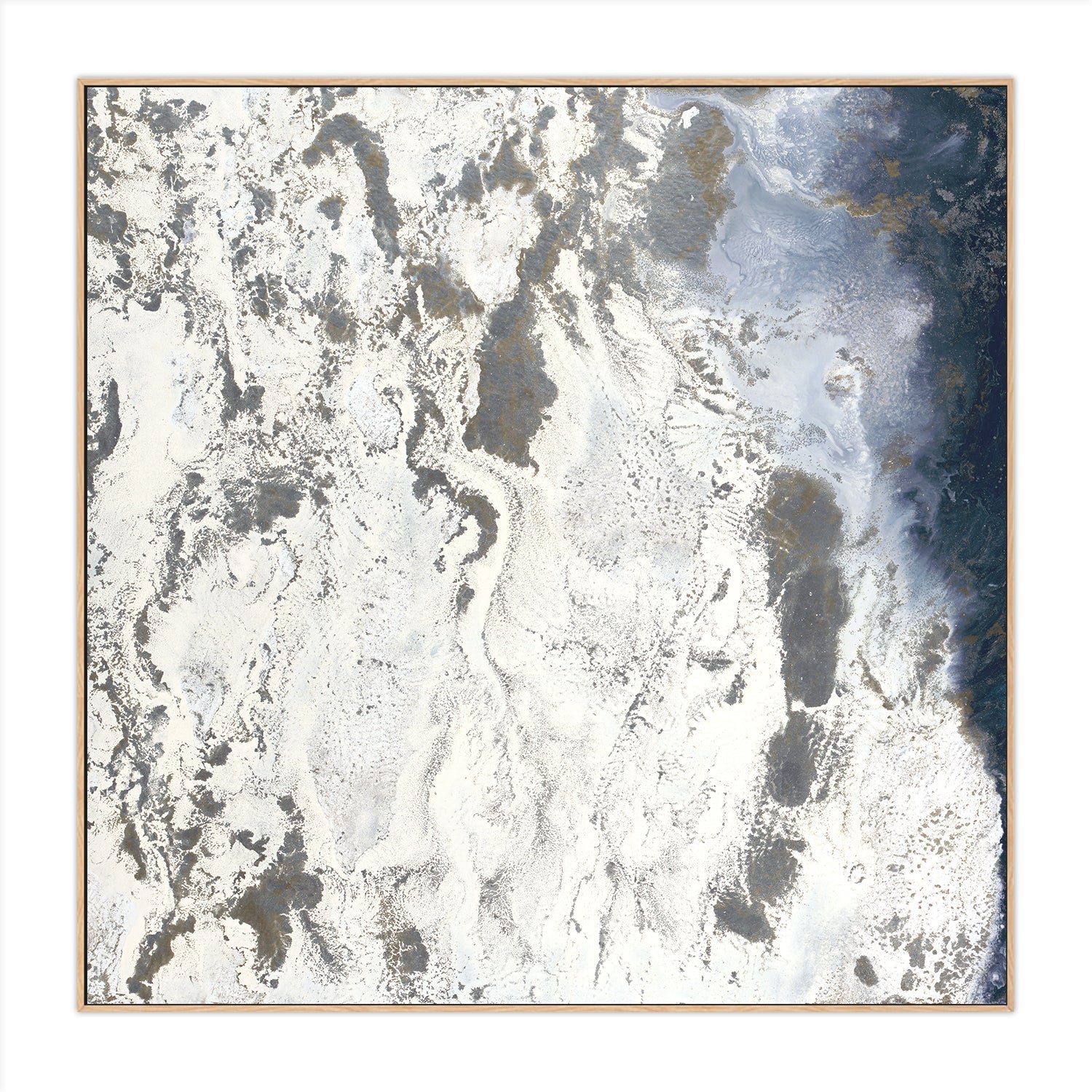 wall-art-print-canvas-poster-framed-Blue Flow , Style A , By Blakely Bering-4