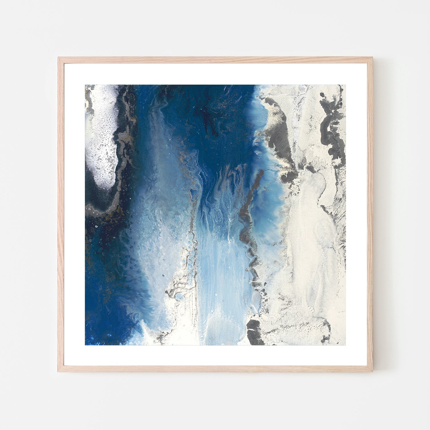 wall-art-print-canvas-poster-framed-Blue Flow , Style B , By Blakely Bering-6