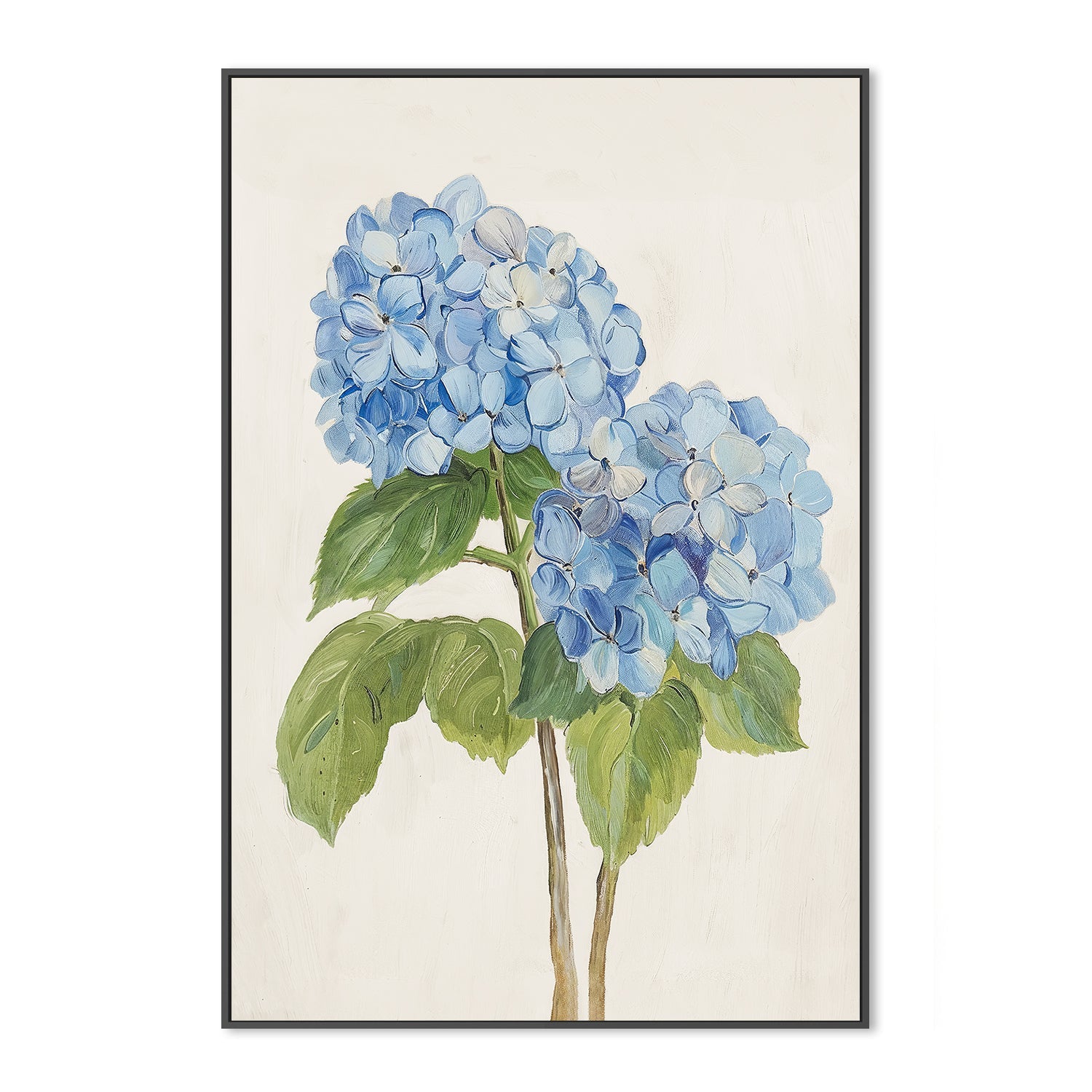 wall-art-print-canvas-poster-framed-Blue Hydrangea , By Lady Hana-3