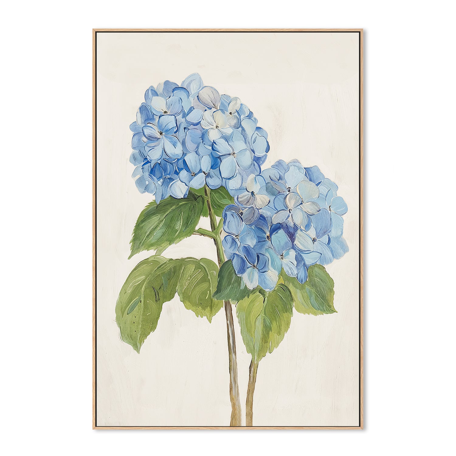 wall-art-print-canvas-poster-framed-Blue Hydrangea , By Lady Hana-4