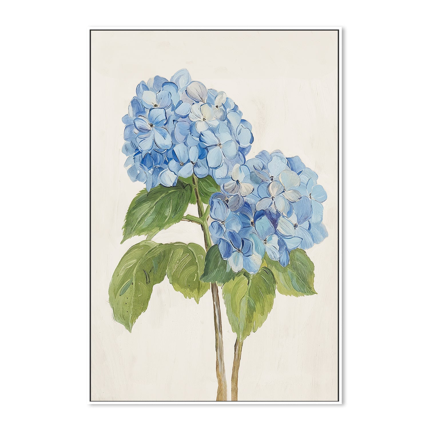 wall-art-print-canvas-poster-framed-Blue Hydrangea , By Lady Hana-5