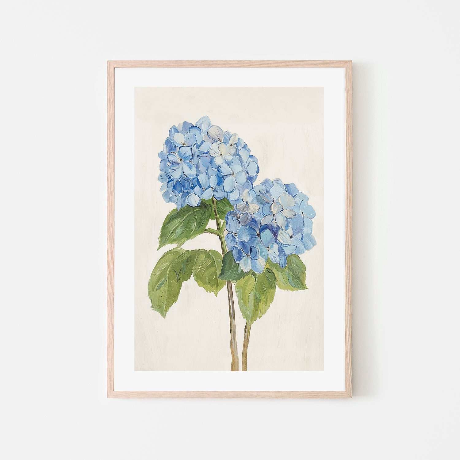 wall-art-print-canvas-poster-framed-Blue Hydrangea , By Lady Hana-6