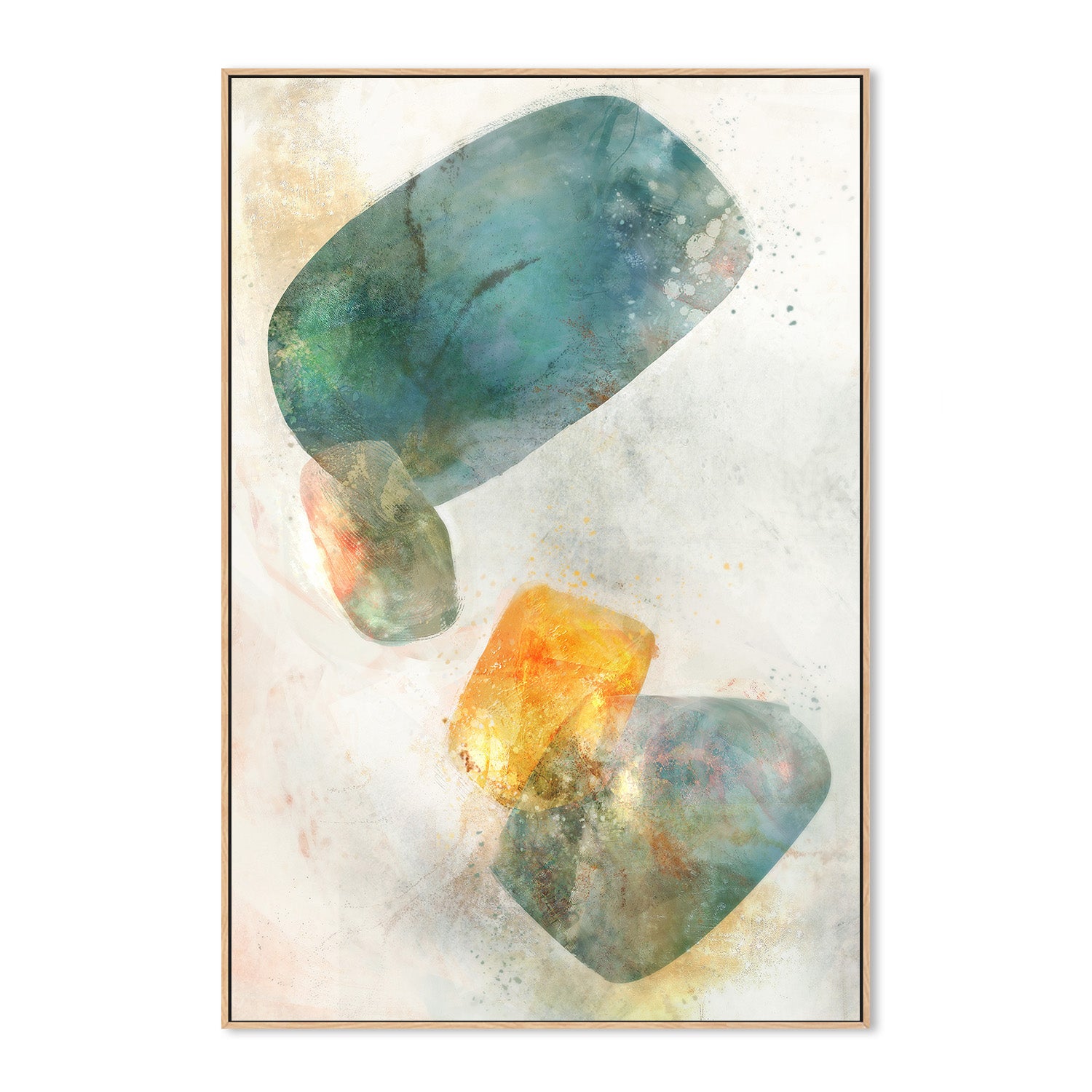 wall-art-print-canvas-poster-framed-Blue Ink Rose, Style B , By Ken Roko-4
