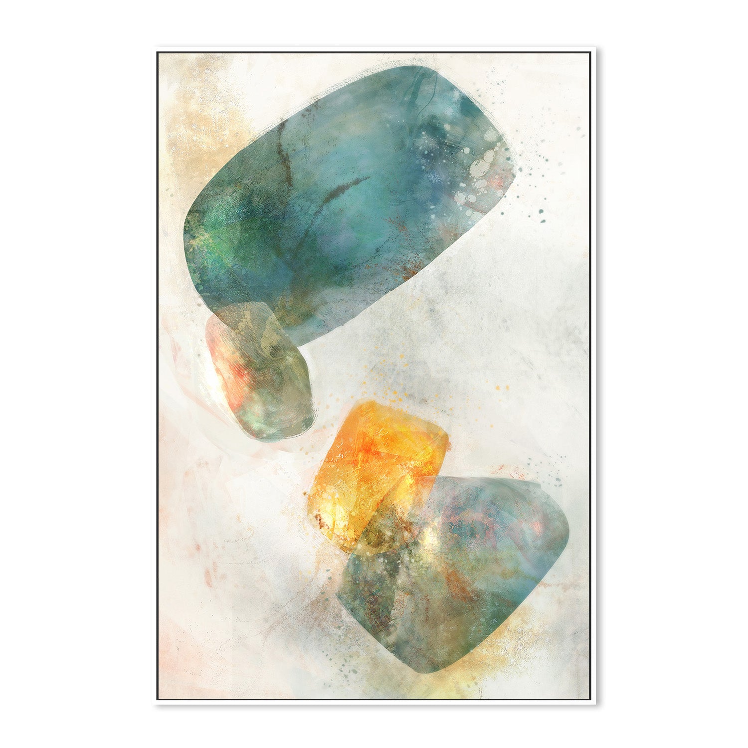 wall-art-print-canvas-poster-framed-Blue Ink Rose, Style B , By Ken Roko-5