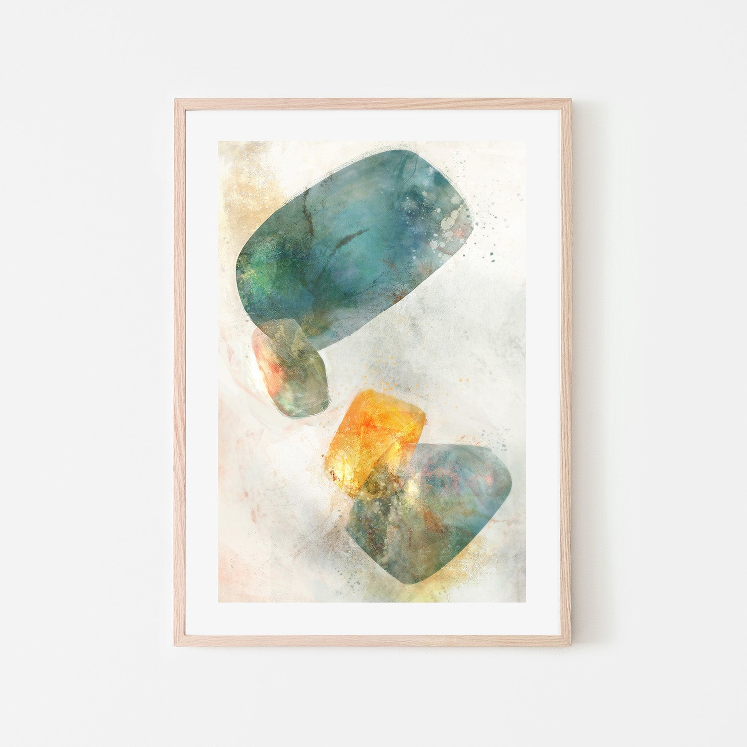 wall-art-print-canvas-poster-framed-Blue Ink Rose, Style B , By Ken Roko-6