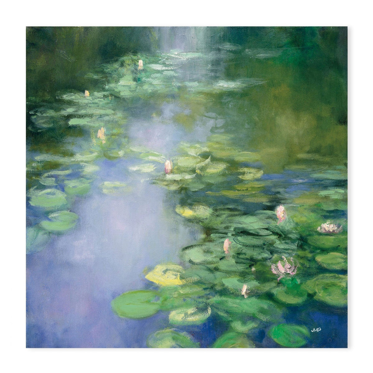 wall-art-print-canvas-poster-framed-Blue Lily & Magnolia Delight, Set of 2-by-Julia Purinton-Gioia Wall Art