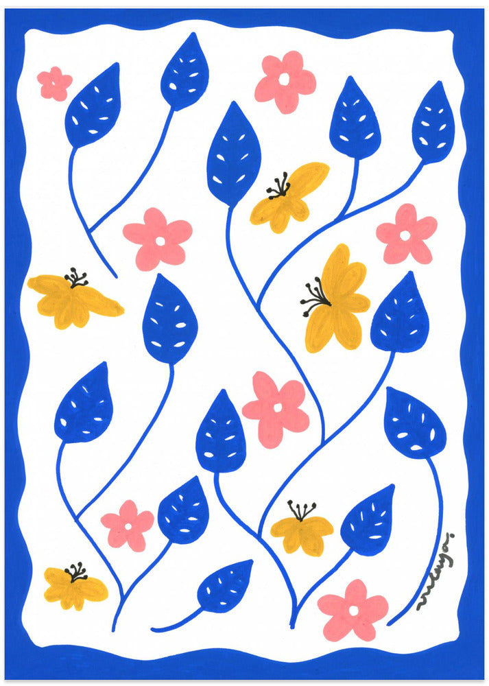 wall-art-print-canvas-poster-framed-Blue Majorelle , By Oulaya Kebbaj-1