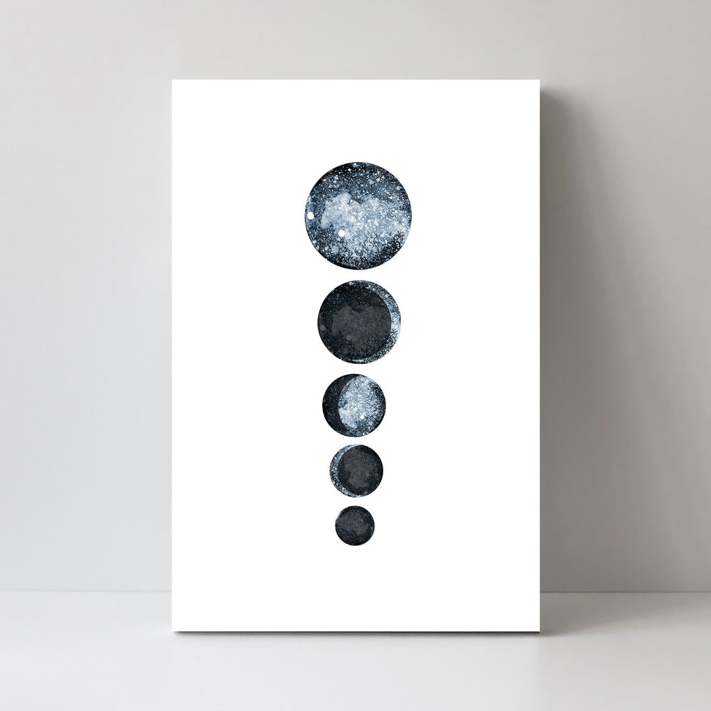 wall-art-print-canvas-poster-framed-Blue Moon Phases-by-Danushka Abeygoda-Gioia Wall Art