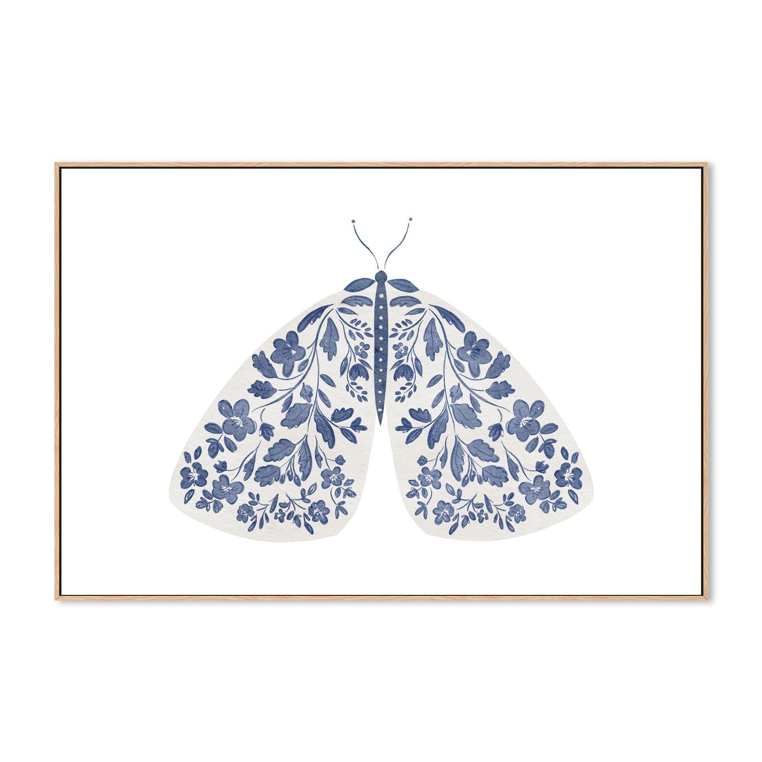 wall-art-print-canvas-poster-framed-Blue Moth , By Leah Straatsma-4