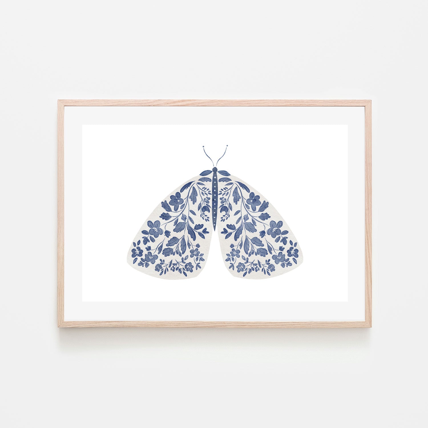 wall-art-print-canvas-poster-framed-Blue Moth , By Leah Straatsma-6