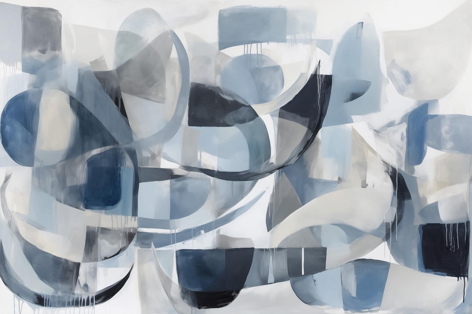 wall-art-print-canvas-poster-framed-Blue motion-1