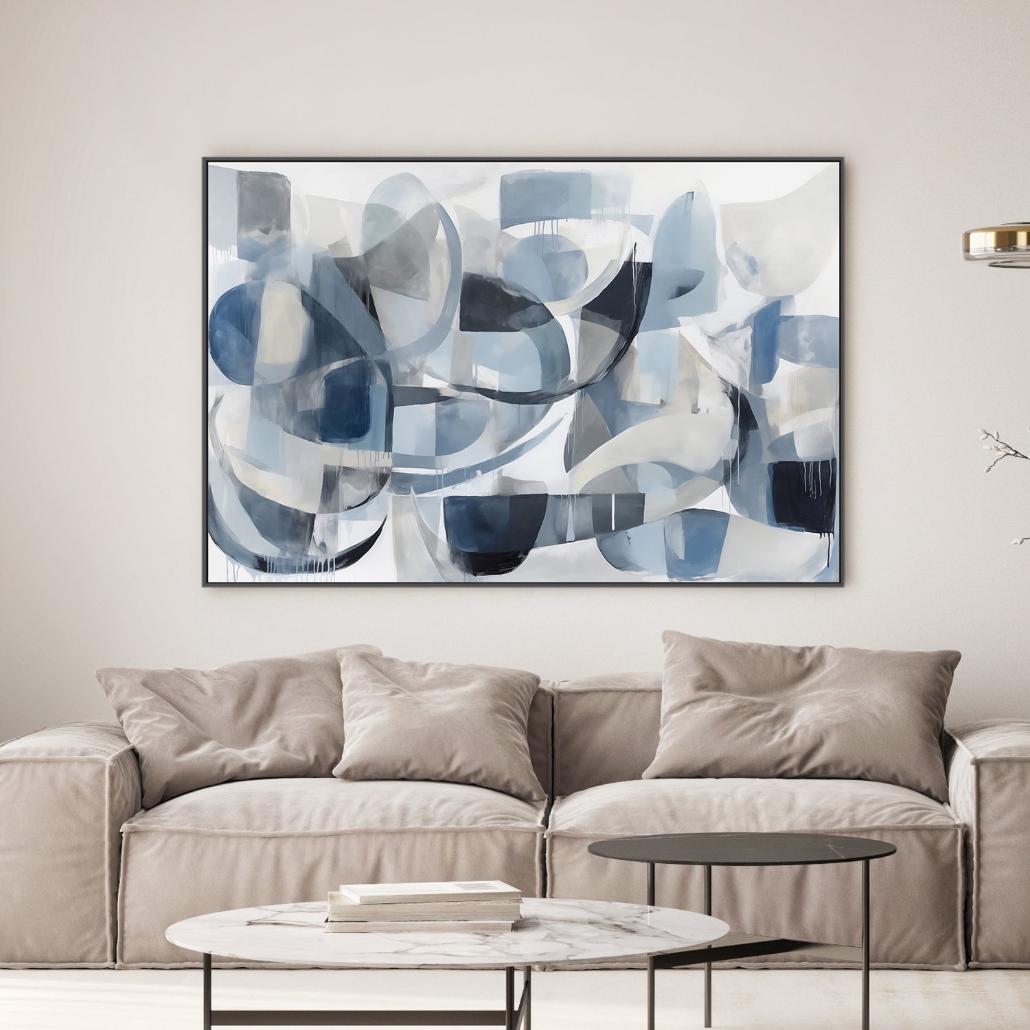 wall-art-print-canvas-poster-framed-Blue motion-2