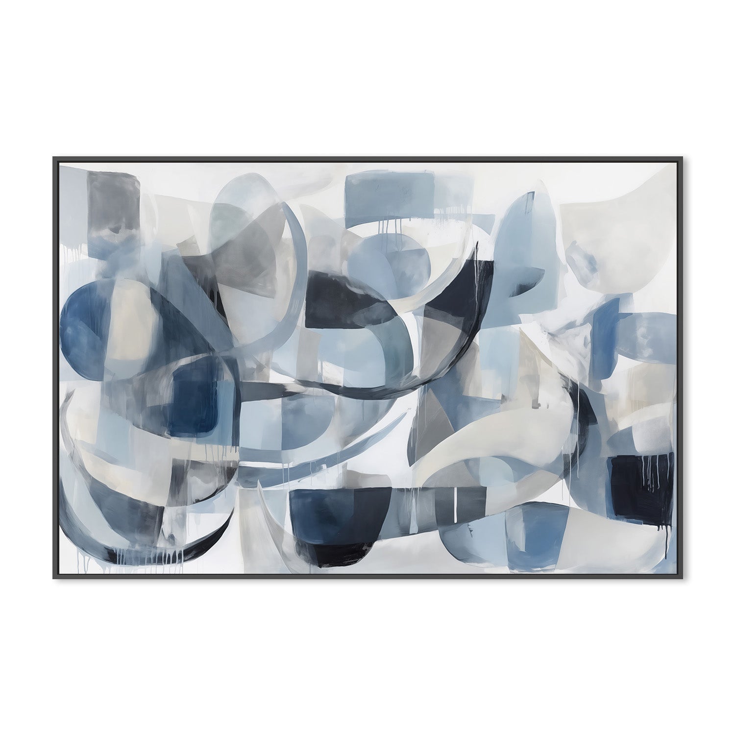 wall-art-print-canvas-poster-framed-Blue motion-3