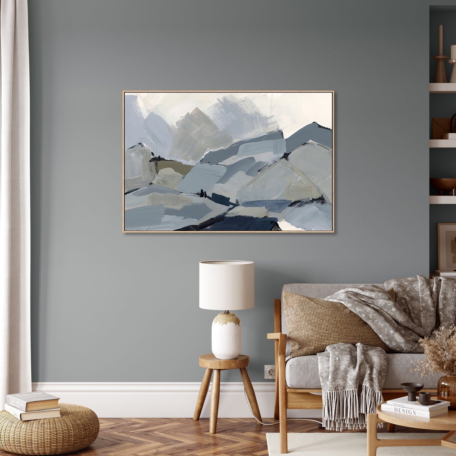 wall-art-print-canvas-poster-framed-Blue Mountains, Style E-by-Emily Wood-Gioia Wall Art