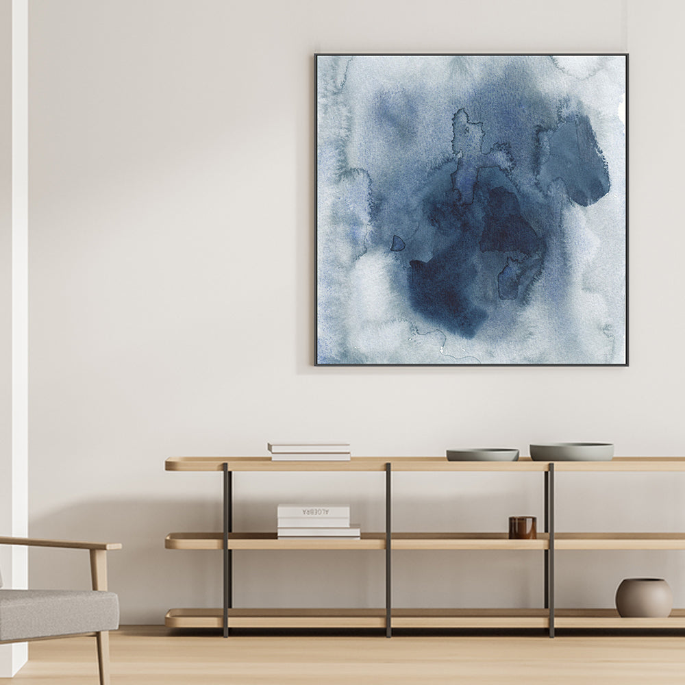 wall-art-print-canvas-poster-framed-Blue Nebula, Style B-by-Emily Wood-Gioia Wall Art