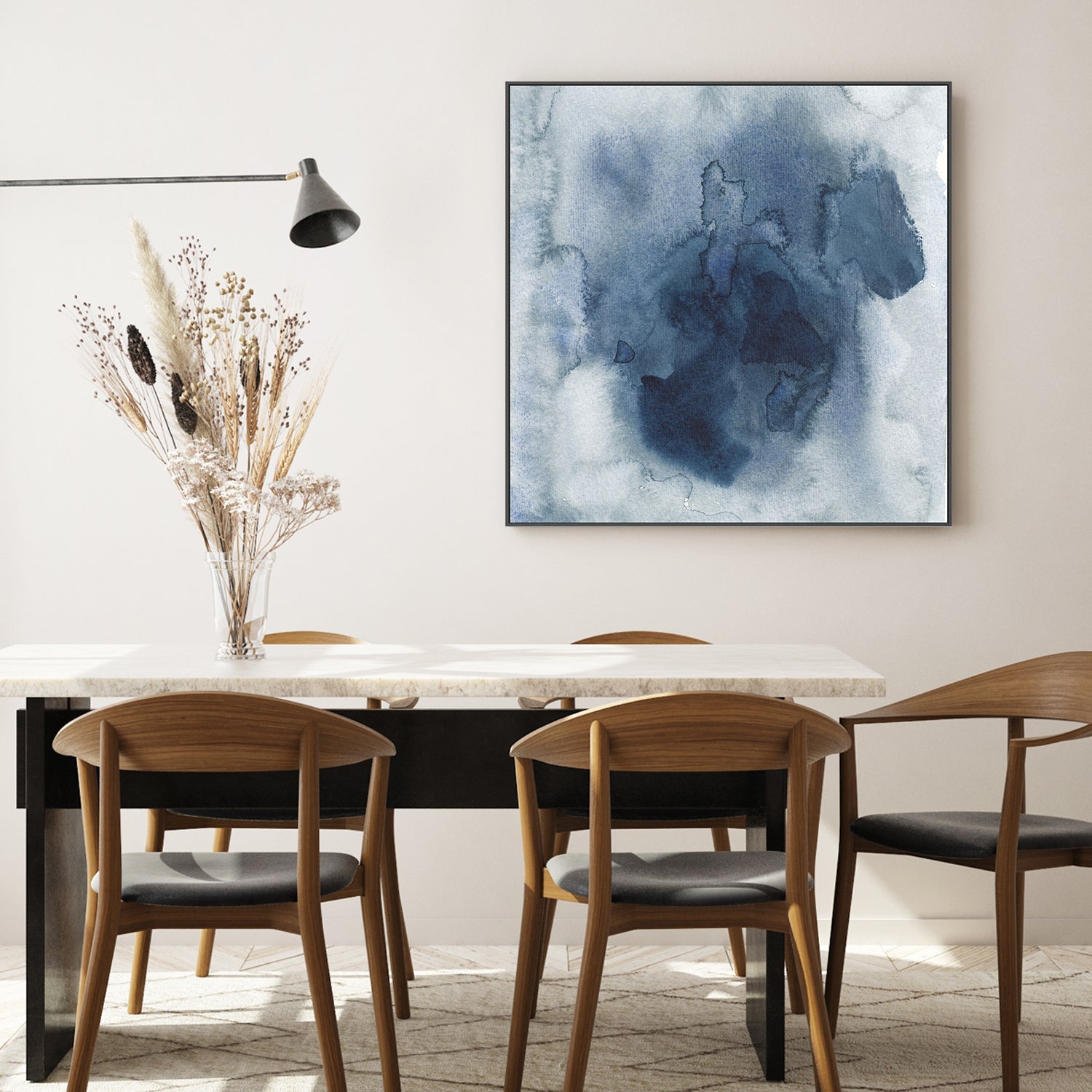 wall-art-print-canvas-poster-framed-Blue Nebula, Style B-by-Emily Wood-Gioia Wall Art
