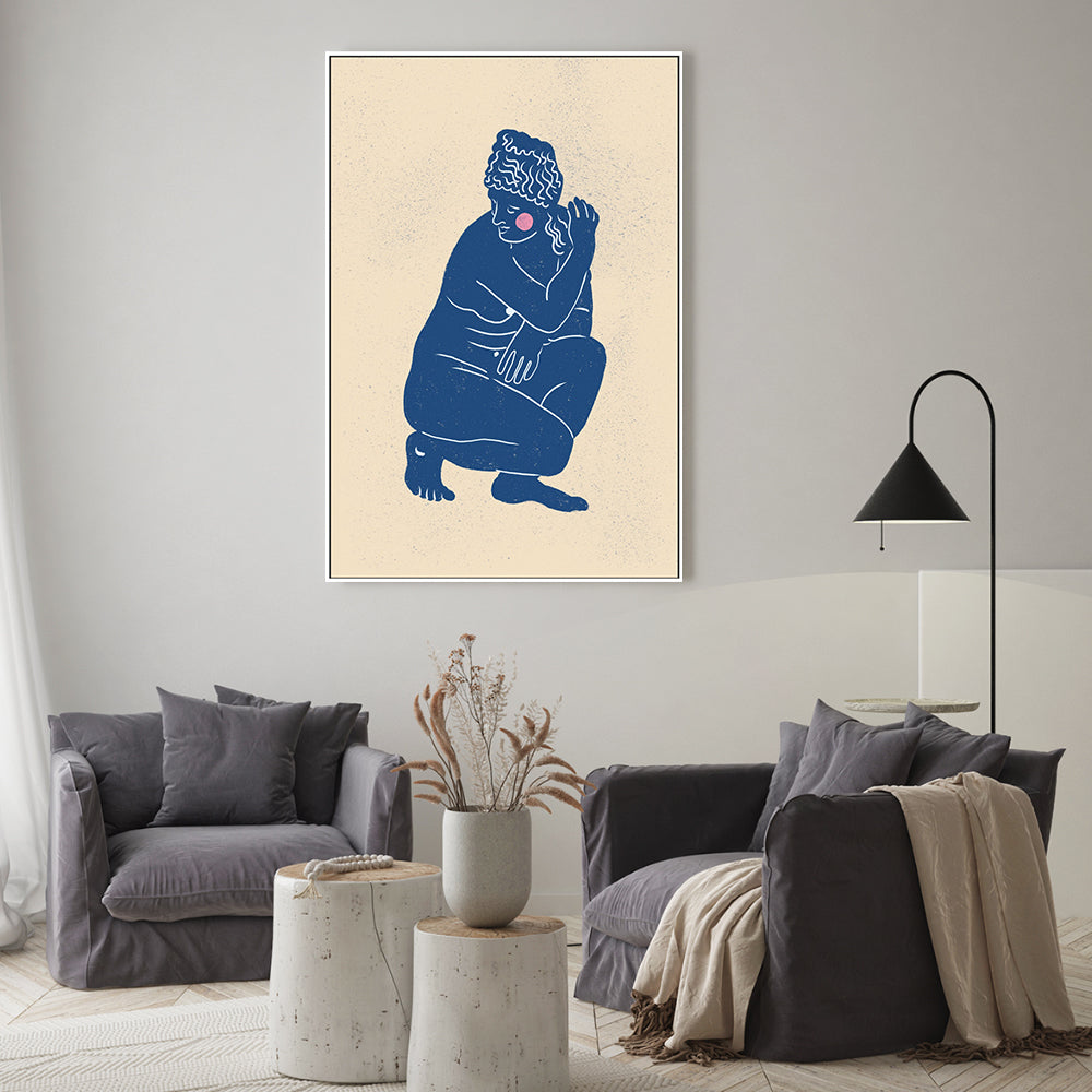 wall-art-print-canvas-poster-framed-Blue Nude , By Gigi Rosado-GIOIA-WALL-ART