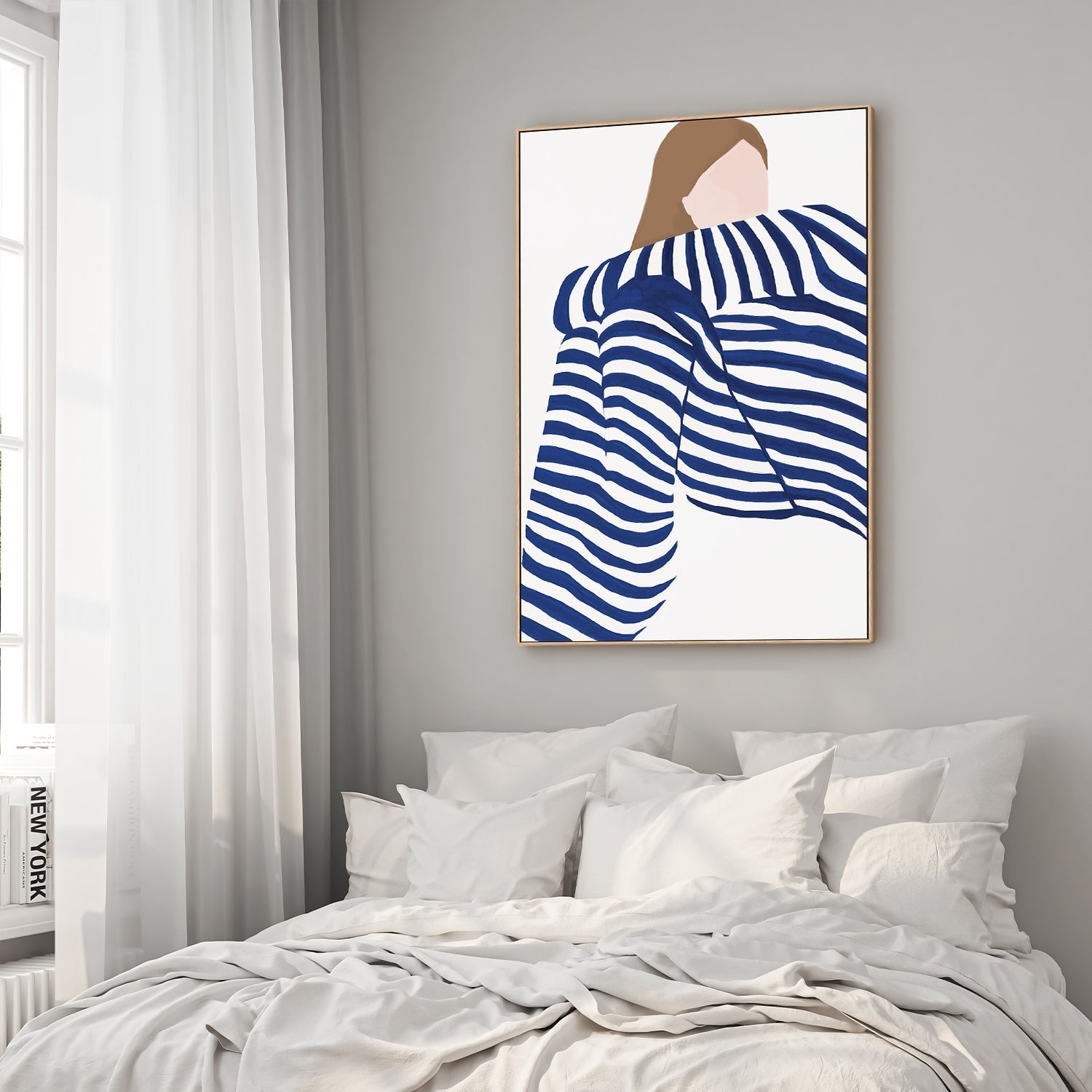 wall-art-print-canvas-poster-framed-Blue Pyjamas , By Stacey Williams-2