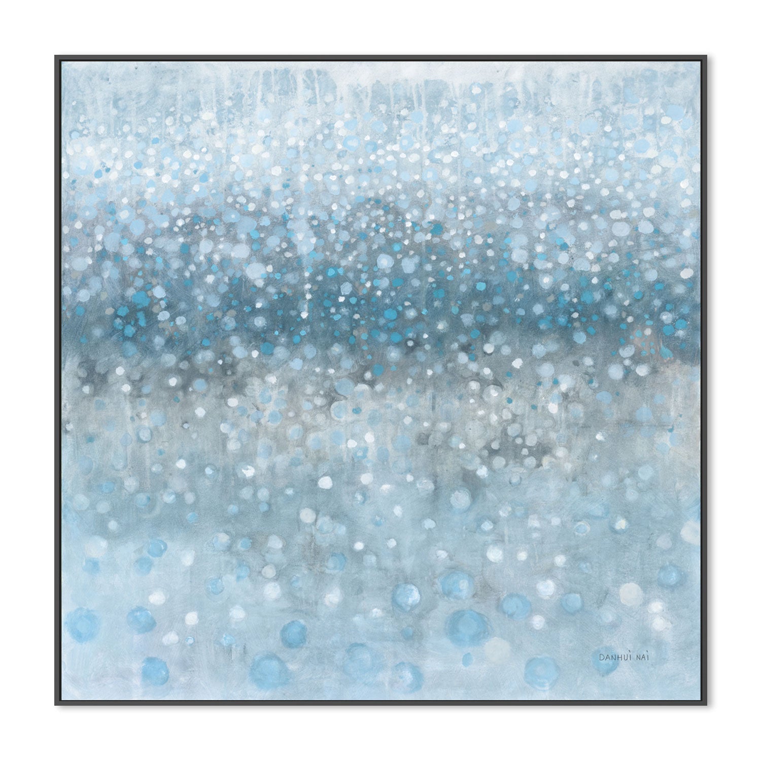 wall-art-print-canvas-poster-framed-Blue Rain , By Danhui Nai-GIOIA-WALL-ART
