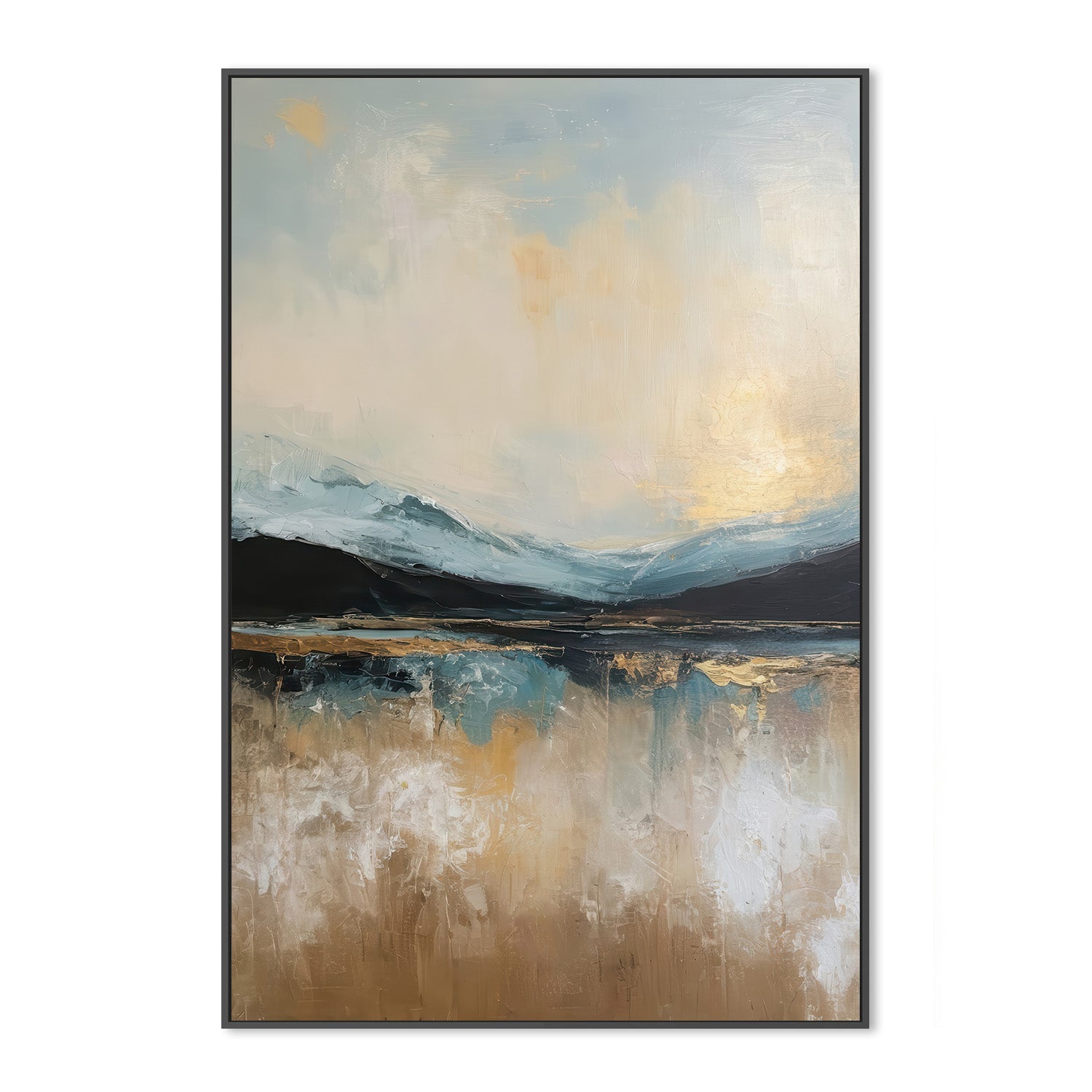wall-art-print-canvas-poster-framed-blue ridges and fading sky-3