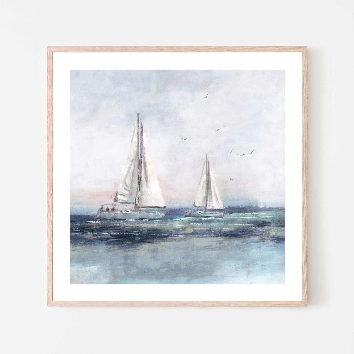 wall-art-print-canvas-poster-framed-Blue Sailing, Style B , By Nina Blue-6