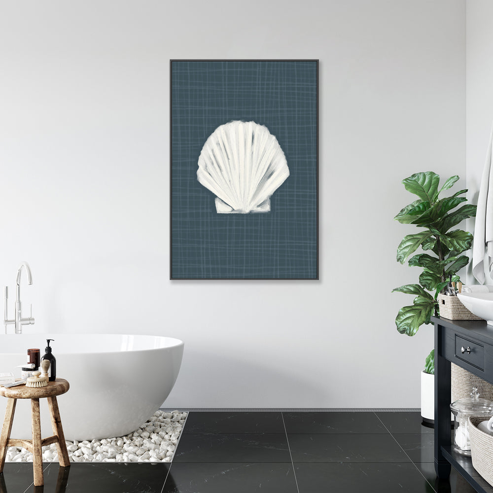 wall-art-print-canvas-poster-framed-Blue Seashell , By Jetty Home , By Jetty Home-2