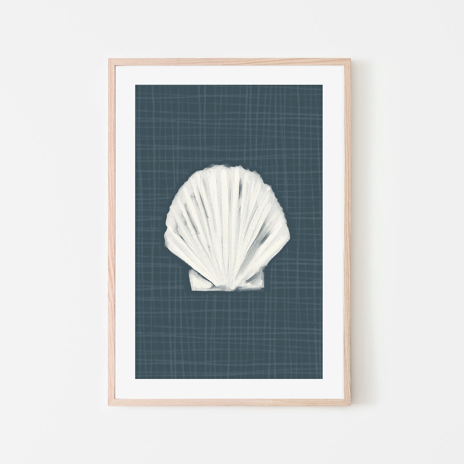 wall-art-print-canvas-poster-framed-Blue Seashell , By Jetty Home , By Jetty Home-6