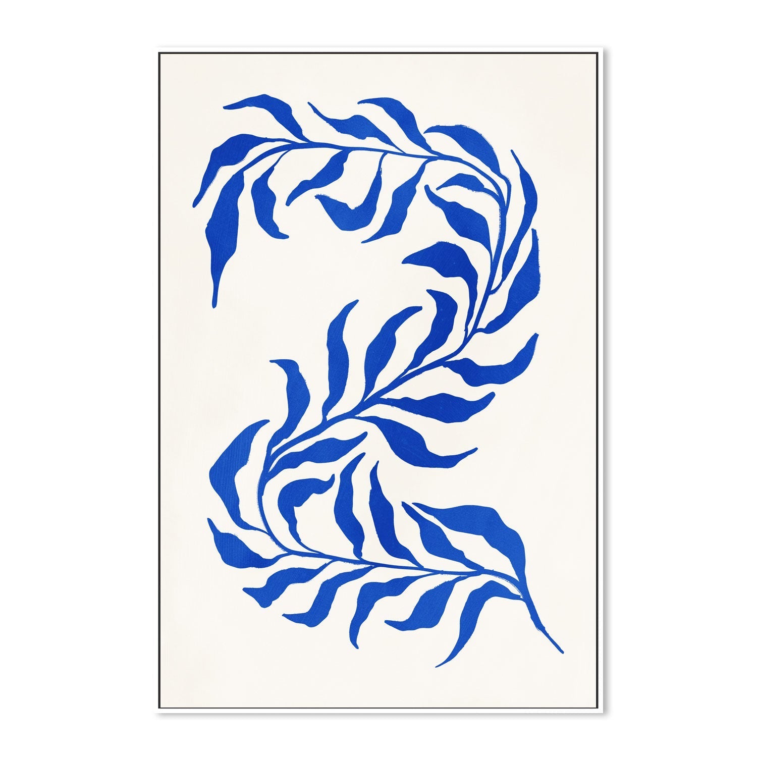 wall-art-print-canvas-poster-framed-Blue Seaweed, Style D , By Nina Blue-5