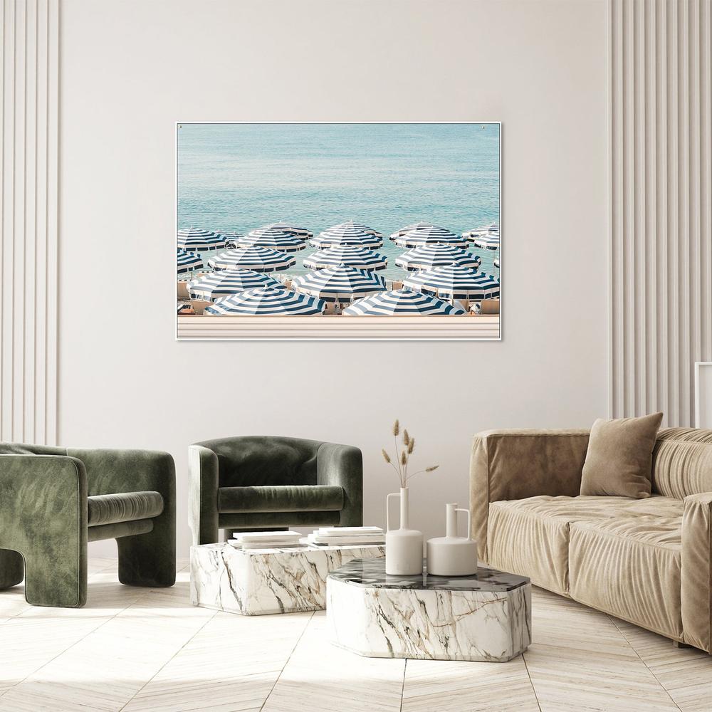 wall-art-print-canvas-poster-framed-Blue Striped Beach Umbrellas-9