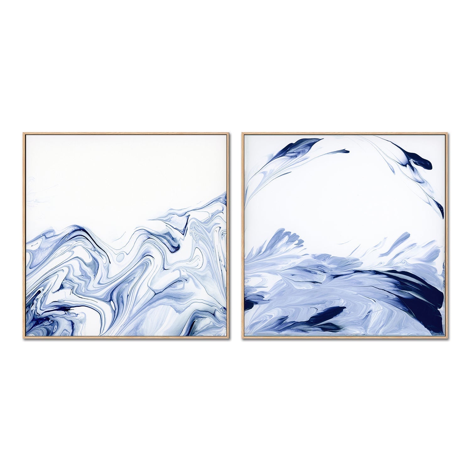 wall-art-print-canvas-poster-framed-Blue Sublime , Style A & B, Set Of 2, By Cathy Anderson , By Cathy Anderson-4