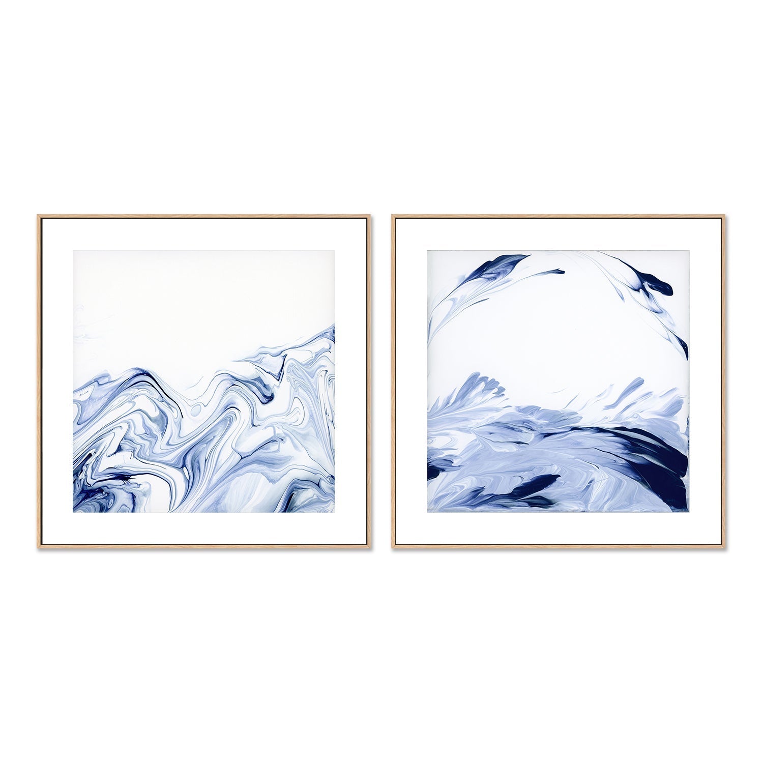 wall-art-print-canvas-poster-framed-Blue Sublime , Style A & B, Set Of 2, By Cathy Anderson , By Cathy Anderson-6
