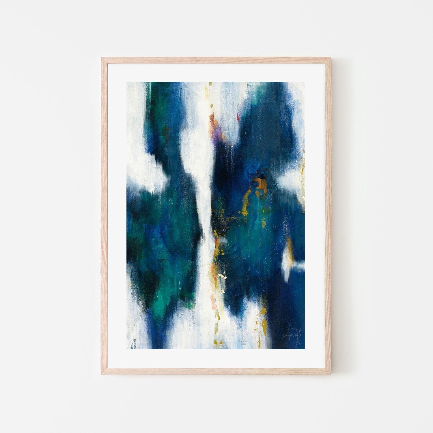 wall-art-print-canvas-poster-framed-Blue Texture, Style A-by-Danhui Nai-Gioia Wall Art