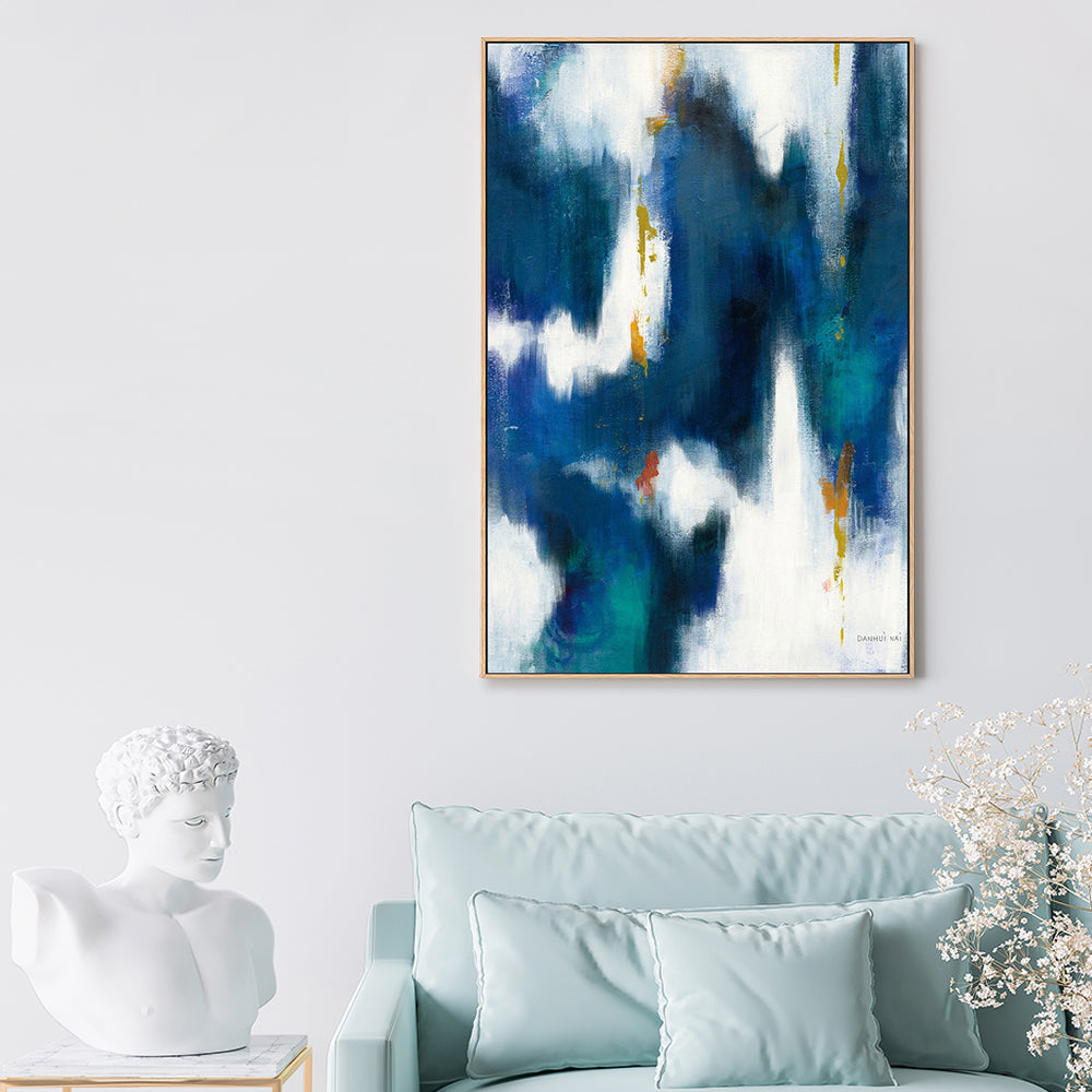 wall-art-print-canvas-poster-framed-Blue Texture, Style B-by-Danhui Nai-Gioia Wall Art