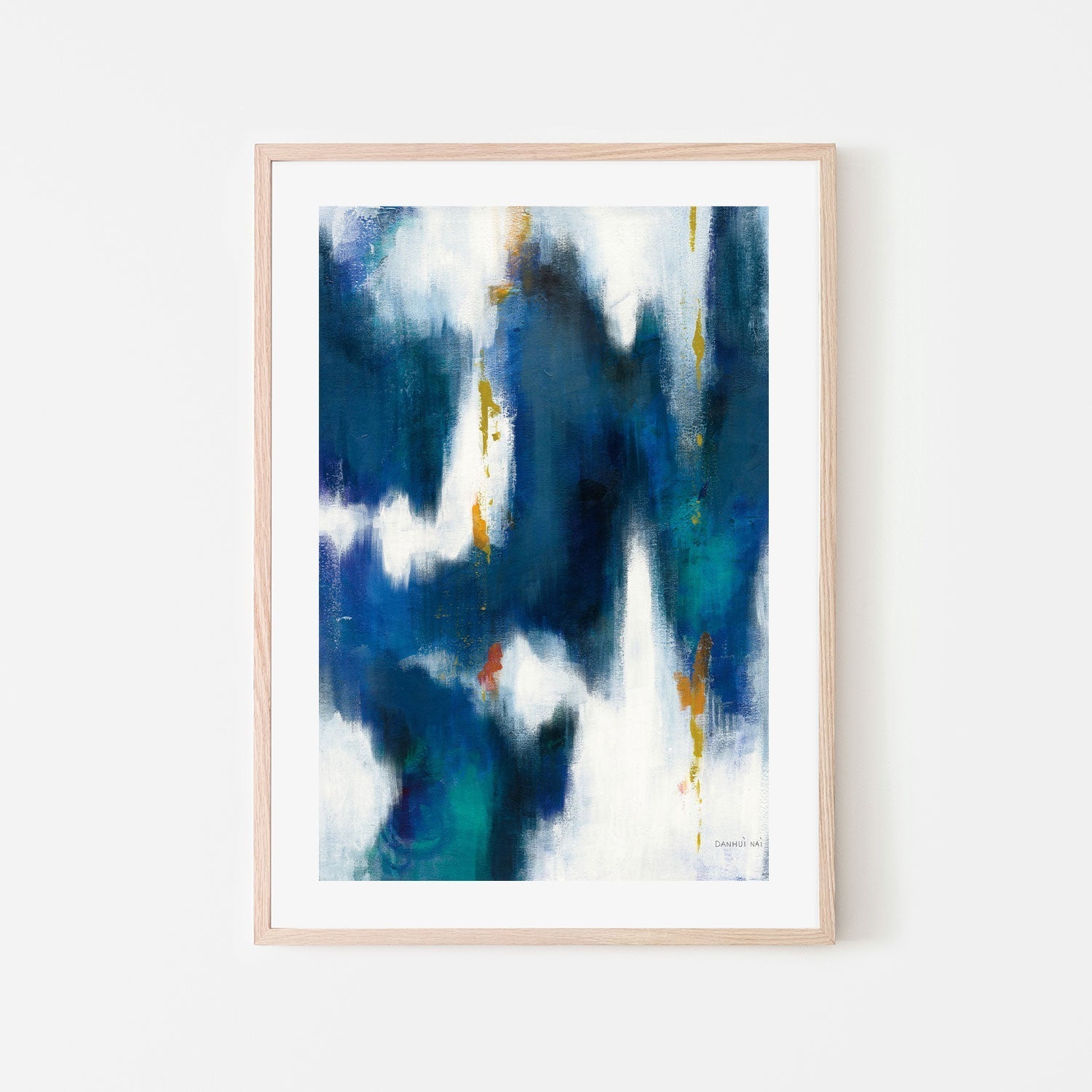 wall-art-print-canvas-poster-framed-Blue Texture, Style B-by-Danhui Nai-Gioia Wall Art