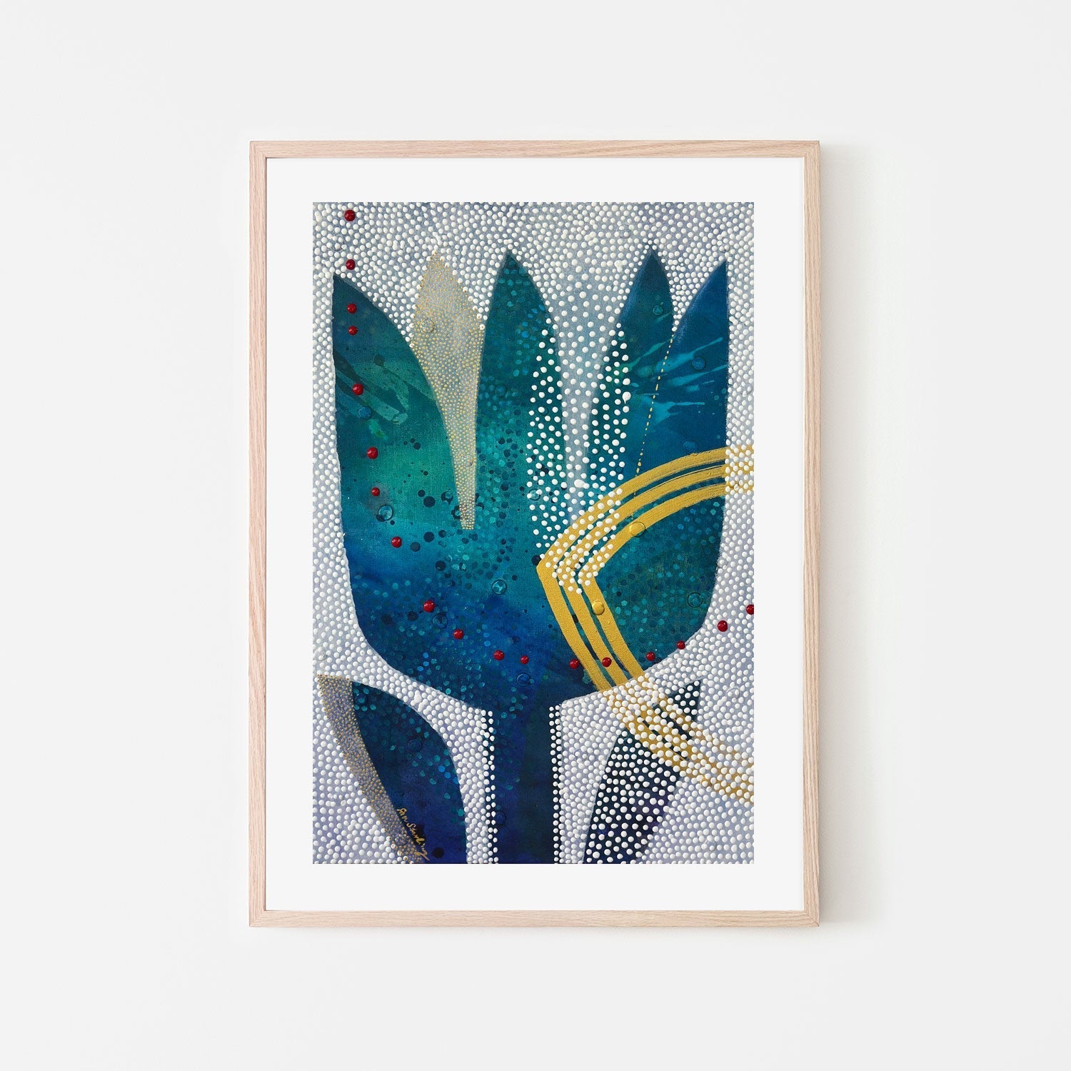 wall-art-print-canvas-poster-framed-Blue Tulip-6