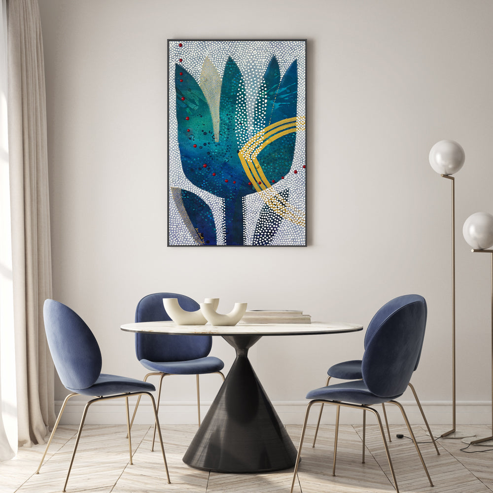 wall-art-print-canvas-poster-framed-Blue Tulip-7