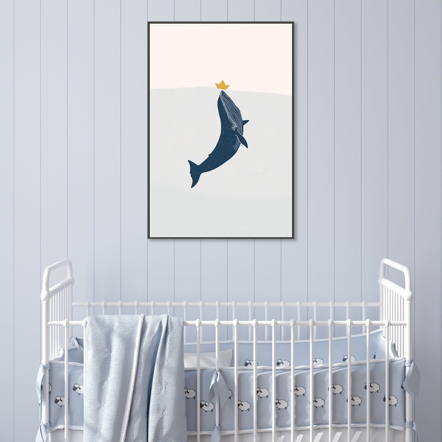 wall-art-print-canvas-poster-framed-Blue Whale Sailing Boat , By Menina Lisboa-7