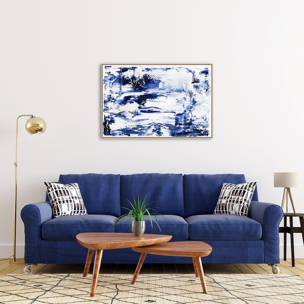 wall-art-print-canvas-poster-framed-Blue White-by-Danushka Abeygoda-Gioia Wall Art
