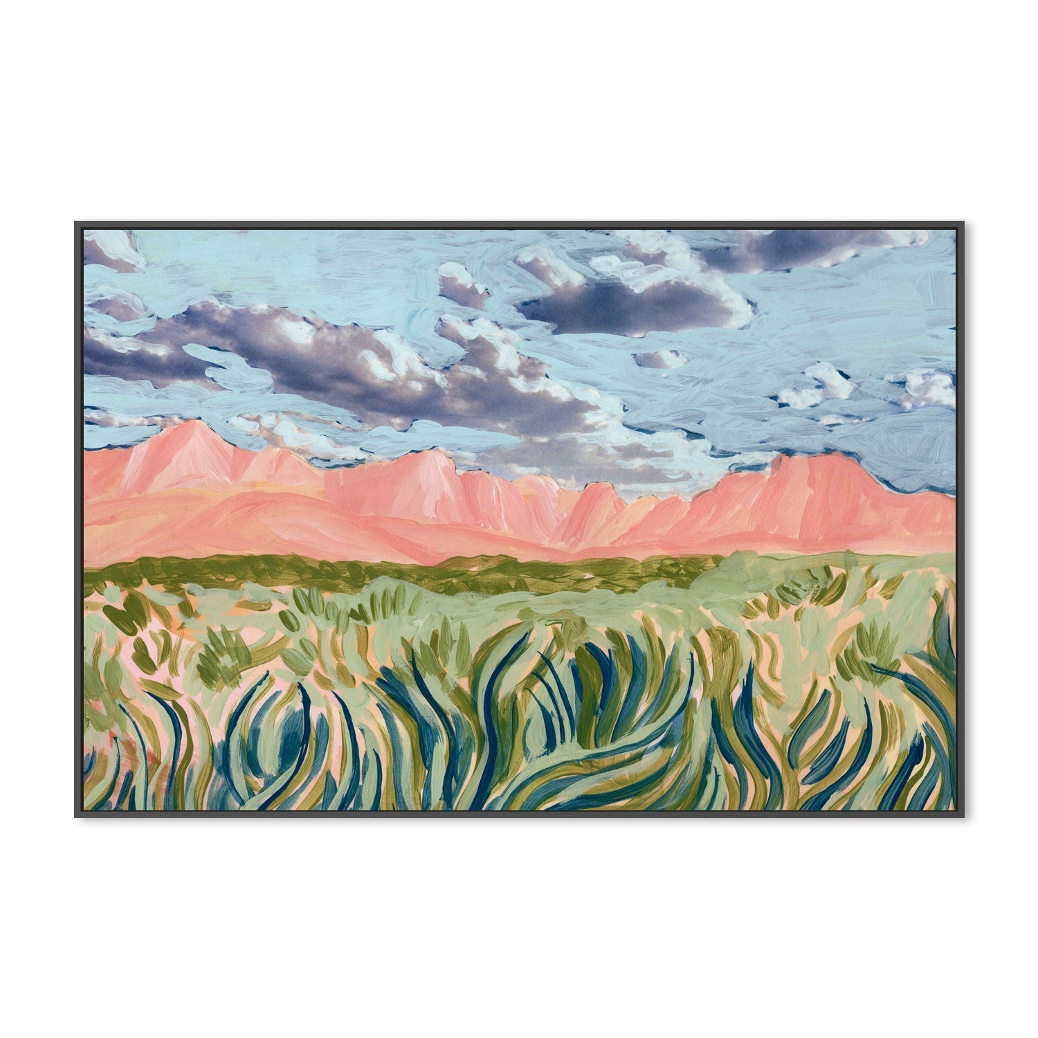 wall-art-print-canvas-poster-framed-Blush Mountain , By Eleanor Baker-3