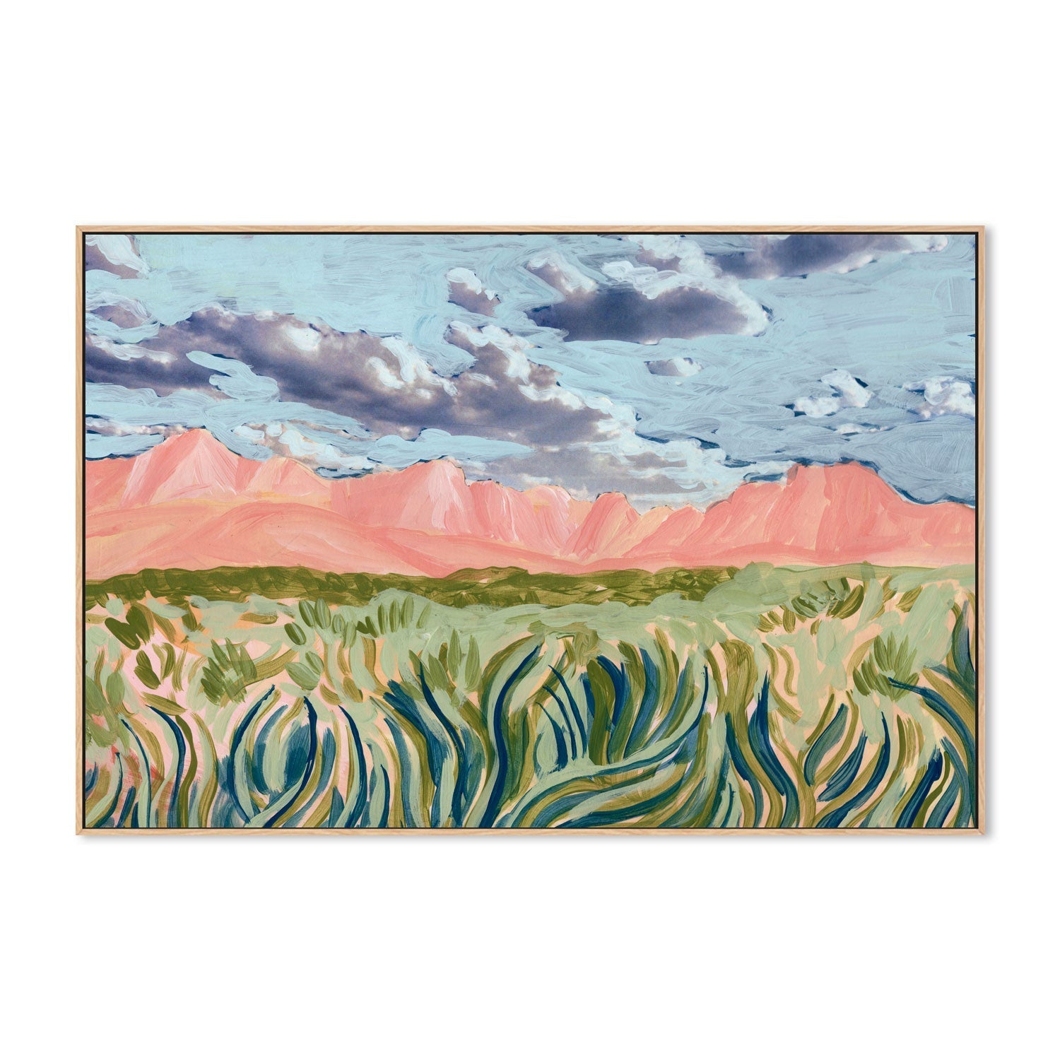 wall-art-print-canvas-poster-framed-Blush Mountain , By Eleanor Baker-4