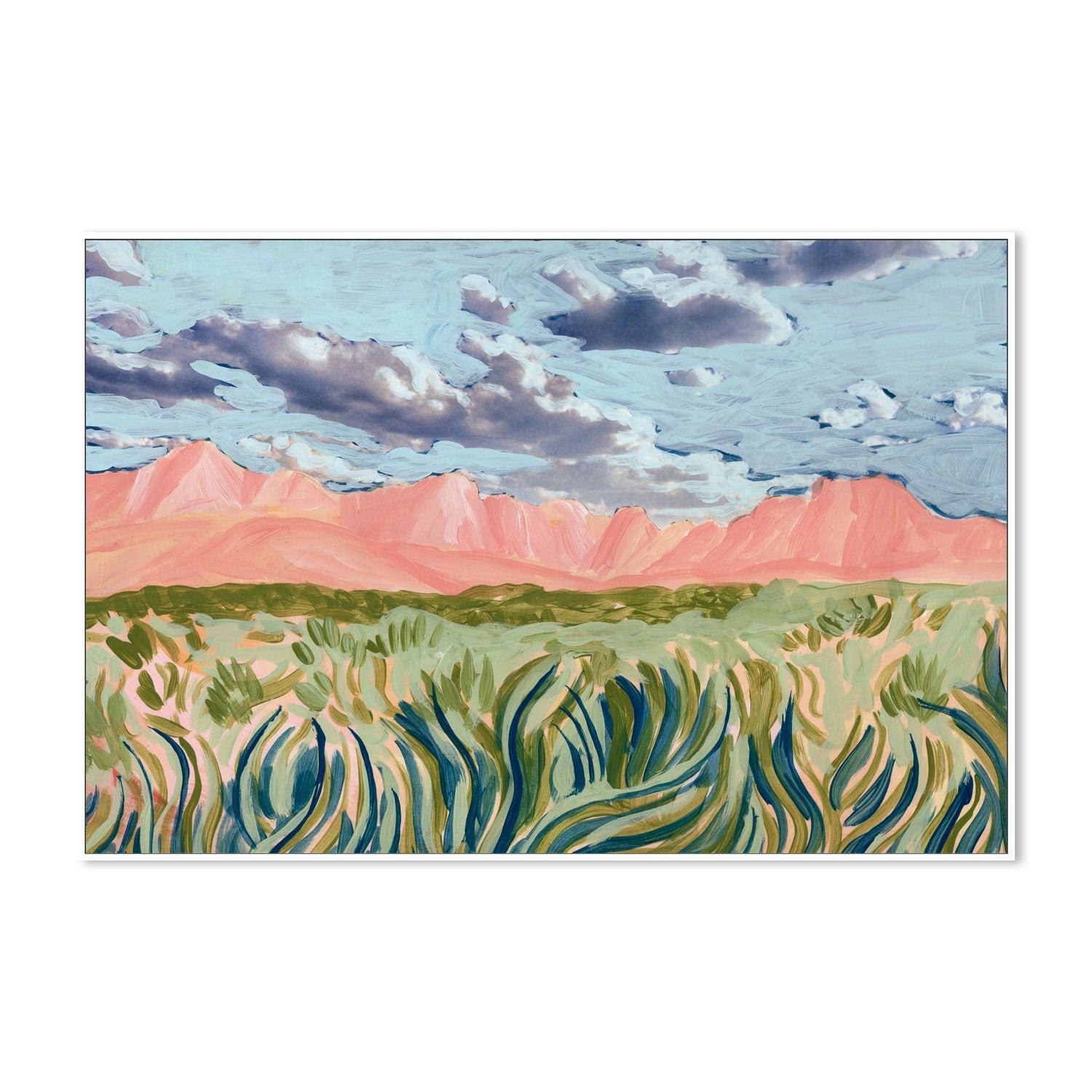 wall-art-print-canvas-poster-framed-Blush Mountain , By Eleanor Baker-5