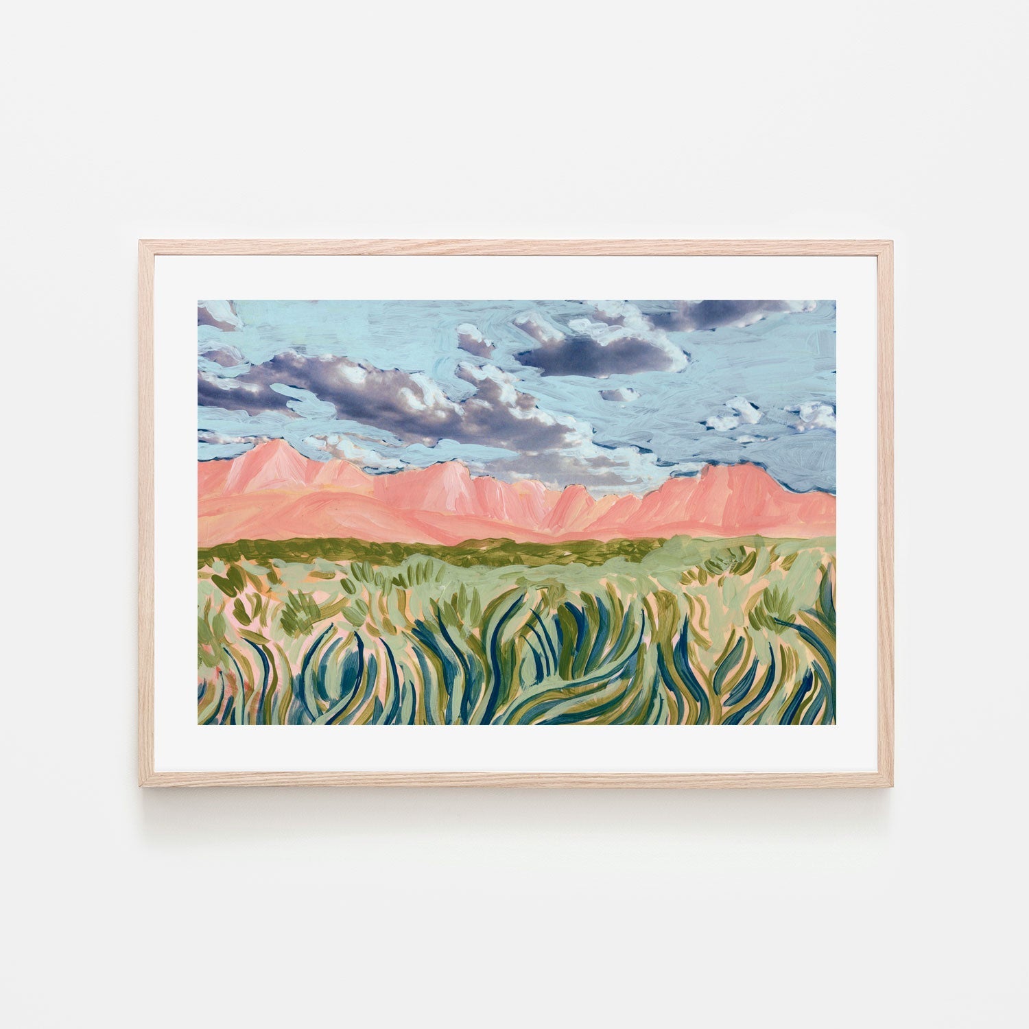 wall-art-print-canvas-poster-framed-Blush Mountain , By Eleanor Baker-6