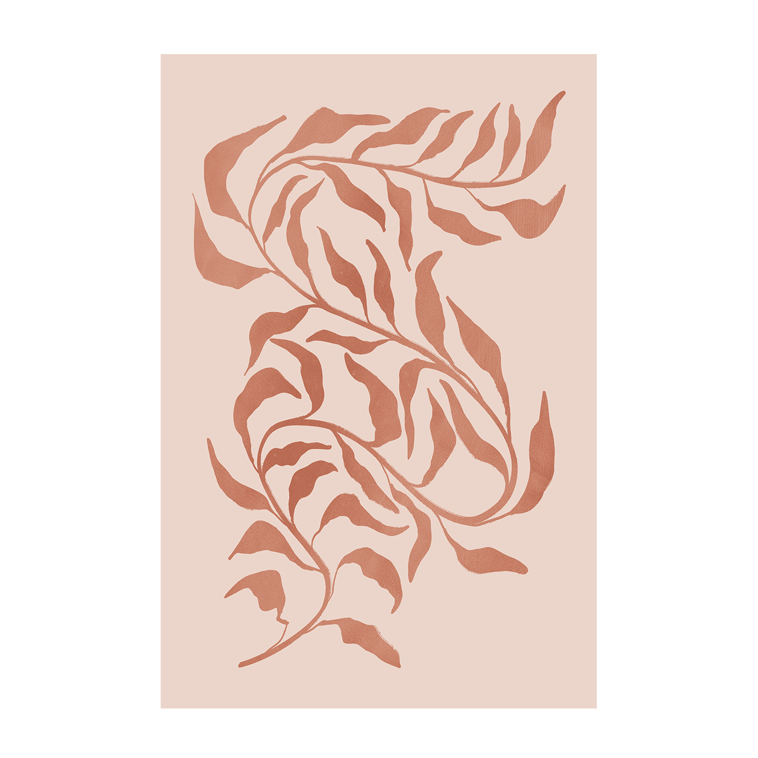 wall-art-print-canvas-poster-framed-Blush Seaweed, Style A & B, Set of 2 , By Nina Blue-8
