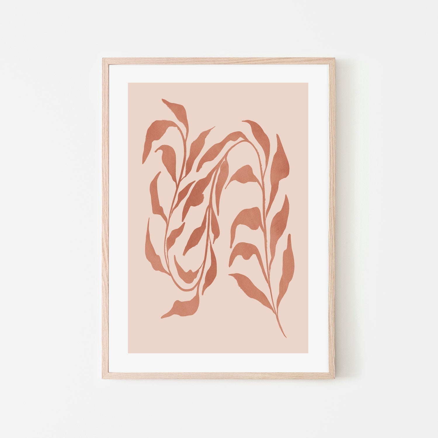 wall-art-print-canvas-poster-framed-Blush Seaweed, Style D , By Nina Blue-6
