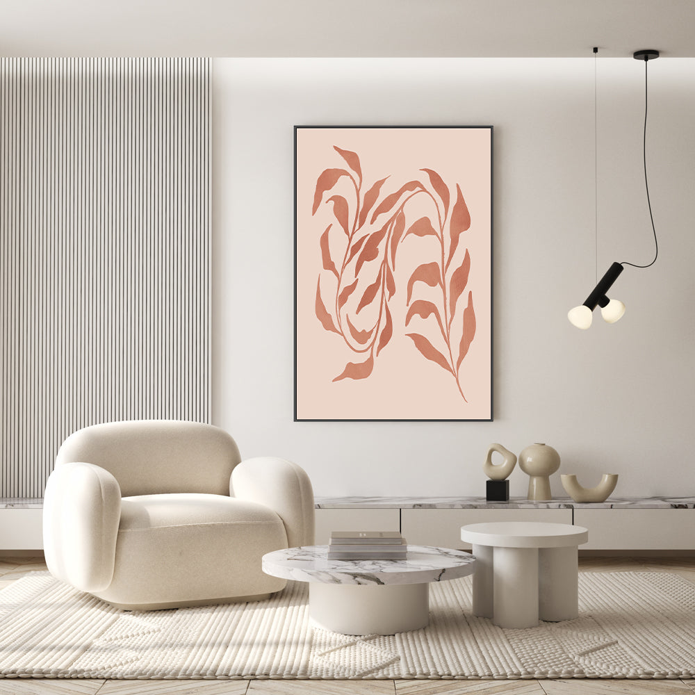 wall-art-print-canvas-poster-framed-Blush Seaweed, Style D , By Nina Blue-7